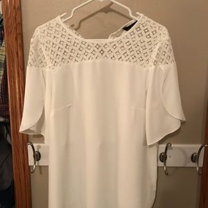 White top with cutouts